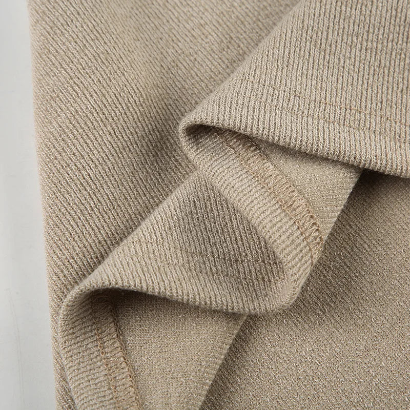 Patchwork Knit Short Dress