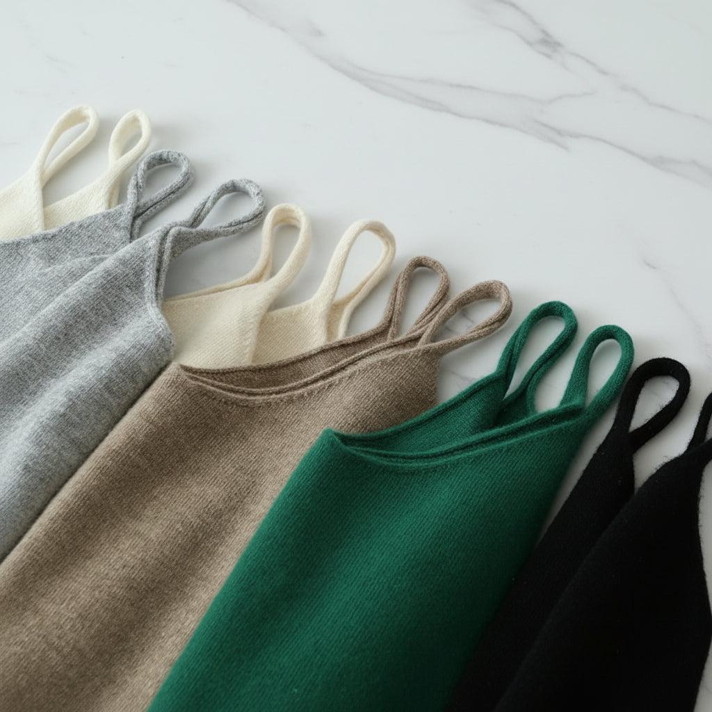 allvariants:: Set of 5 woolen sleeves in various colors on a light gray background with 'YTFidio' branding.