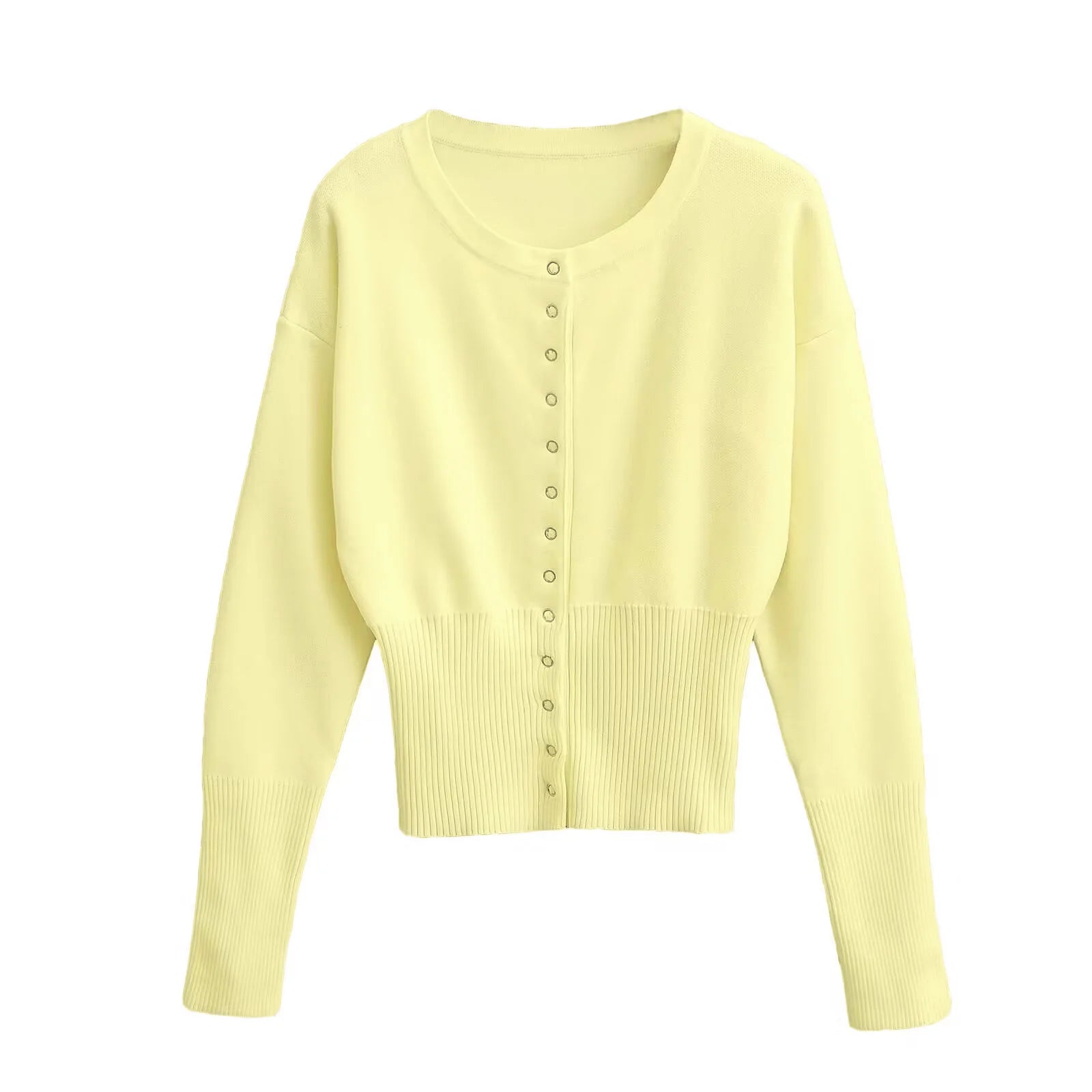 Slim Fit Short Knit Cardigan