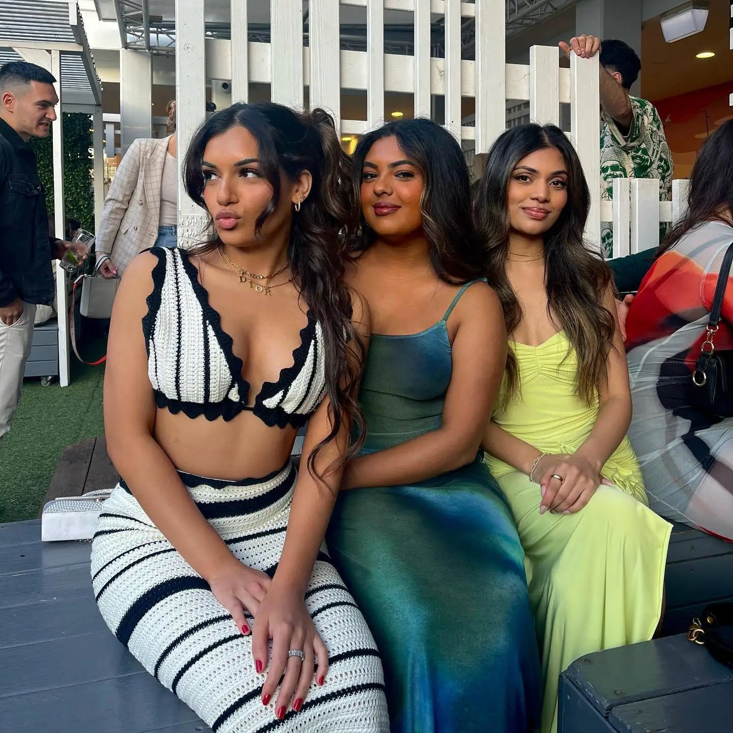 Striped Knit Two-Piece Set