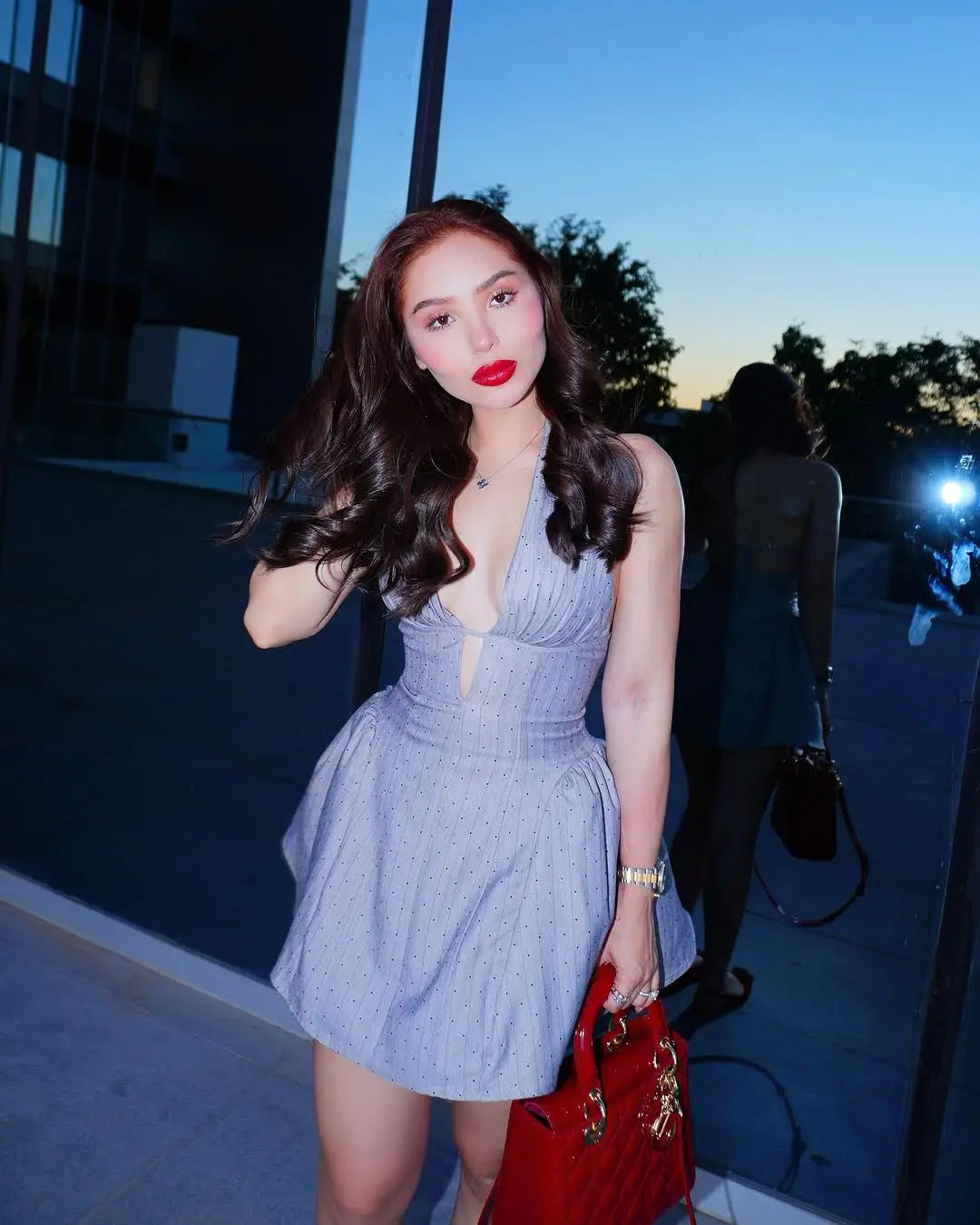 Backless Halter A-Line Mini Dress