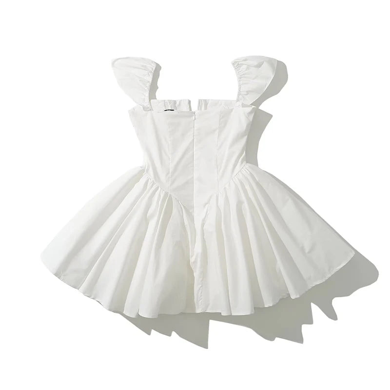 Fit & Flare Low-Waist Mini Dress