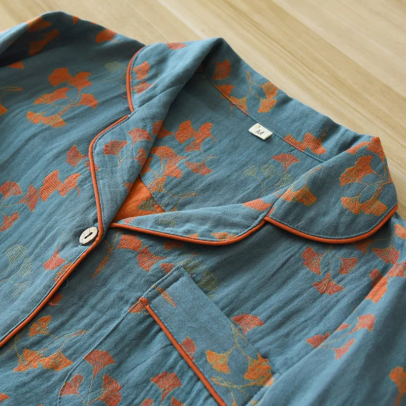 Women’s Cotton Jacquard Pajama Set