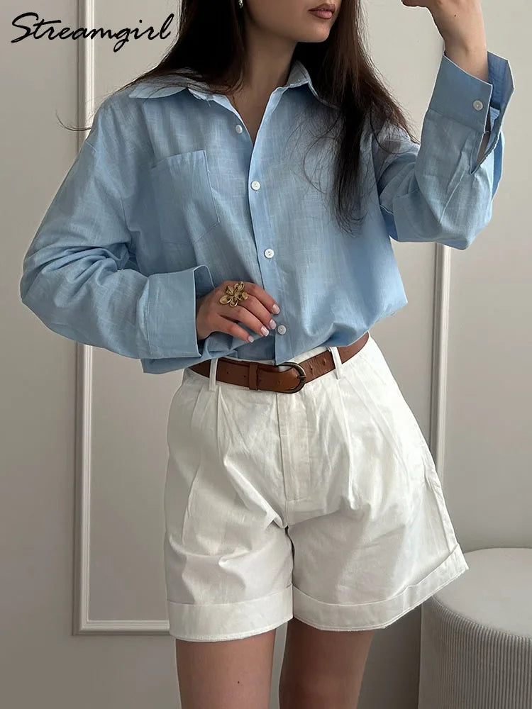 Oversized Cotton-Linen Shirt
